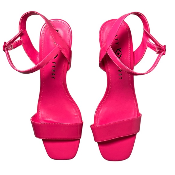 Katy Perry Women's Pink The Ira‎ Square Toe Wedge Slingback Sandal Sz. 8.5 - Picture 1 of 10